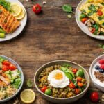 Ensalada de pollo con quinoa y veget