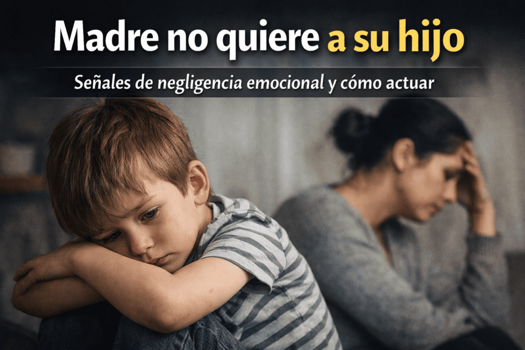 madre no quiere a su hijo