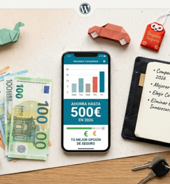 persona comparando seguros de coche online para ahorrar dinero en 2026